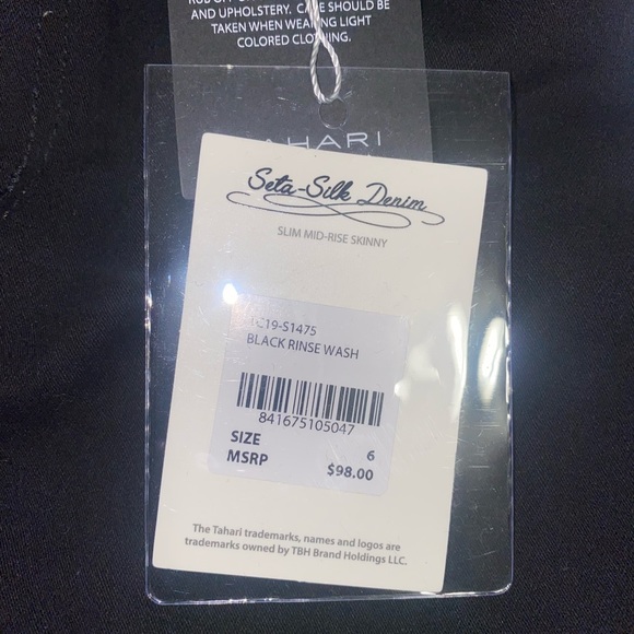 Tahari Black Skinny Jeans - Picture 3 of 3